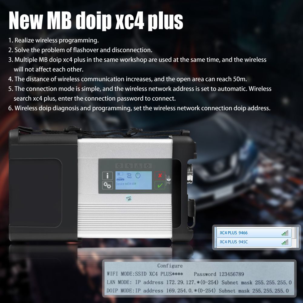 MB SD C5 BENZ C5 DOIP Star Diagnosis with Wifi for Cars and Trucks in Plastic Case No Software