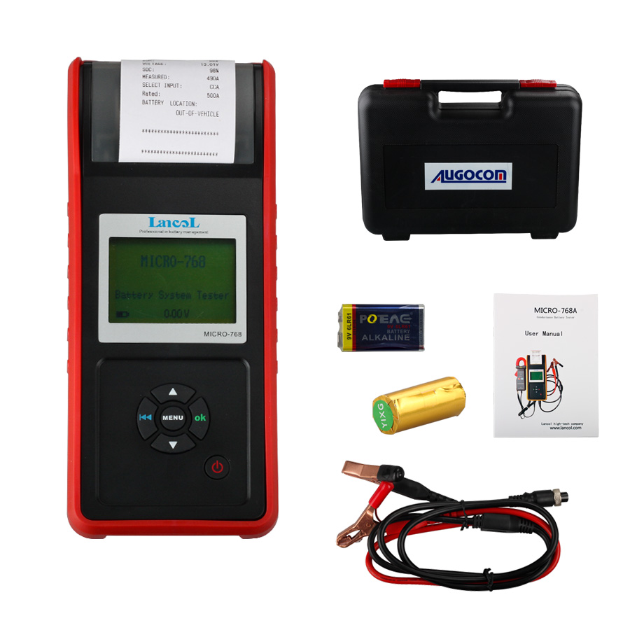 AUGOCOM MICRO -768 Battery Tester Conductance Tester for Automobile Factory /Car Repair Workshop /Car Battery Manufacturer