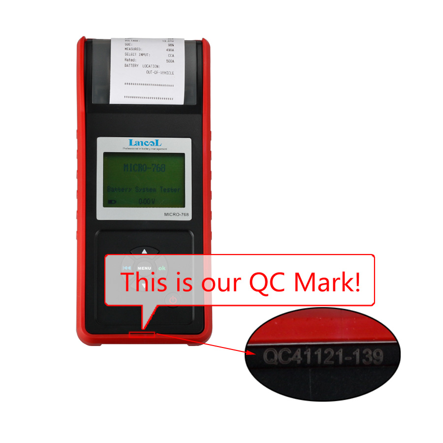 AUGOCOM MICRO -768 Battery Tester Conductance Tester for Automobile Factory /Car Repair Workshop /Car Battery Manufacturer