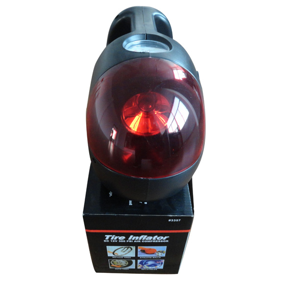 Mini Car Air Kompressor Pumpeninflator mit Red LED Notbeleuchtung (DC 12V)