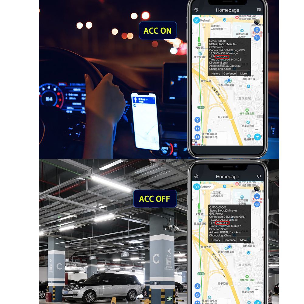 Motorräder Hidden Mini Car Relay GPS Tracker Ausschneiden Öl Towed Away ACC Status SMS Alarm Locator Tracking System