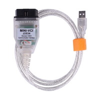 MINI VCI für TOYOTA J2534 V14.20.019 Single Cable Support Toyota TIS OEM Diagnostic Software