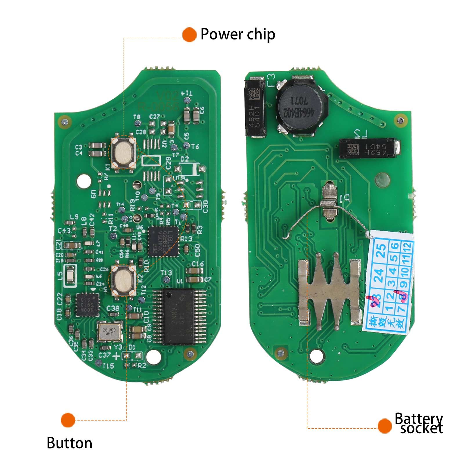 OEM BMW Motorrad Smart Card Schlüssel mit 8A Chip 2 Tasten Shell kompletten Schlüssel 434,42 Mhz / 315 Mhz / 433,92 Mhz