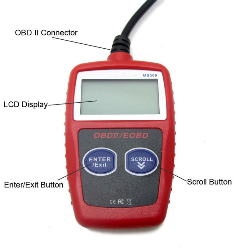 MS309 OBD2 OBDII EOBD Scanner Car Reader Data Tester Scan Diagnostic Tool