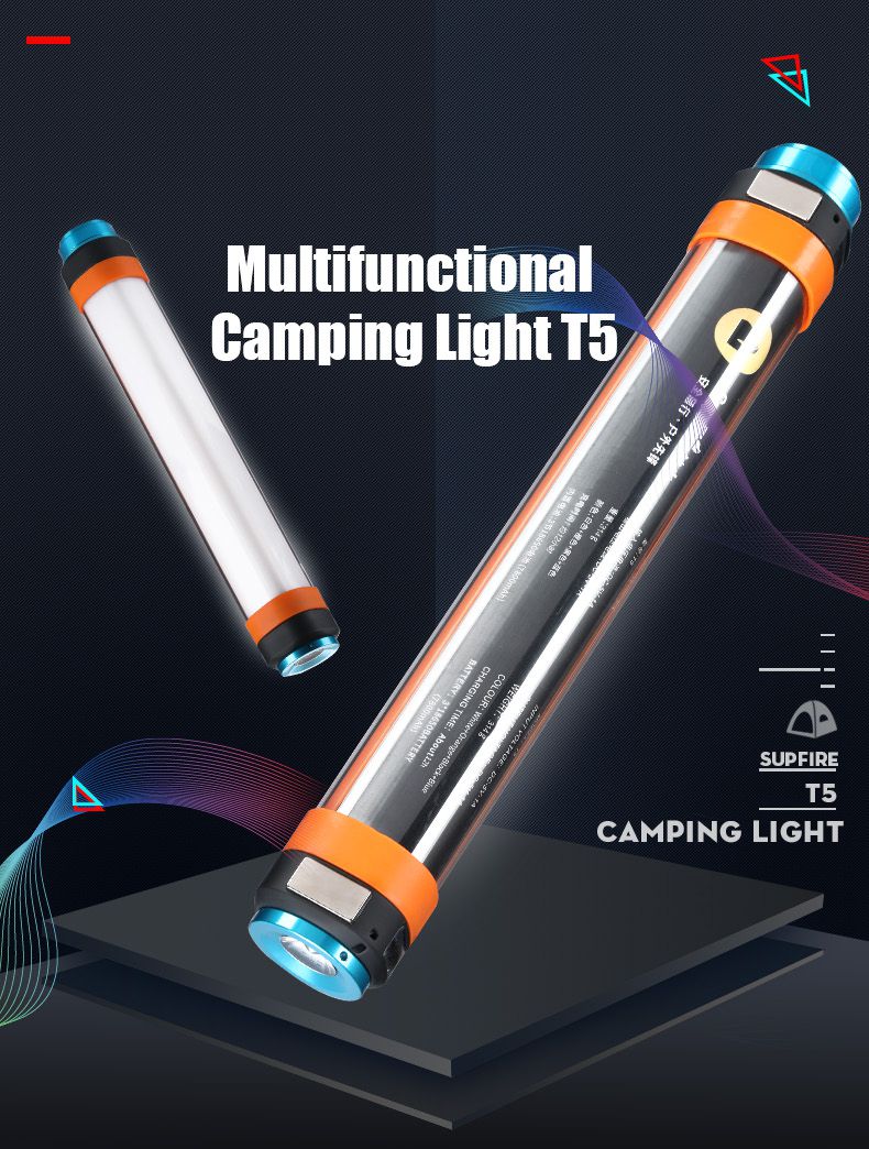 T5 Multifunktionslampe Camping Light 