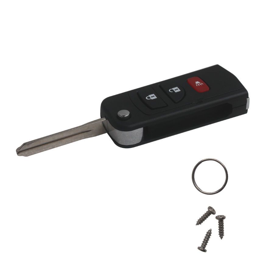 Neue Flip Remote Key Shell 3 Button für Nissan 5pcs /lot