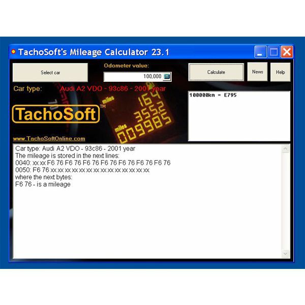 Neueste Tachosoft Meilenrechner V23.1
