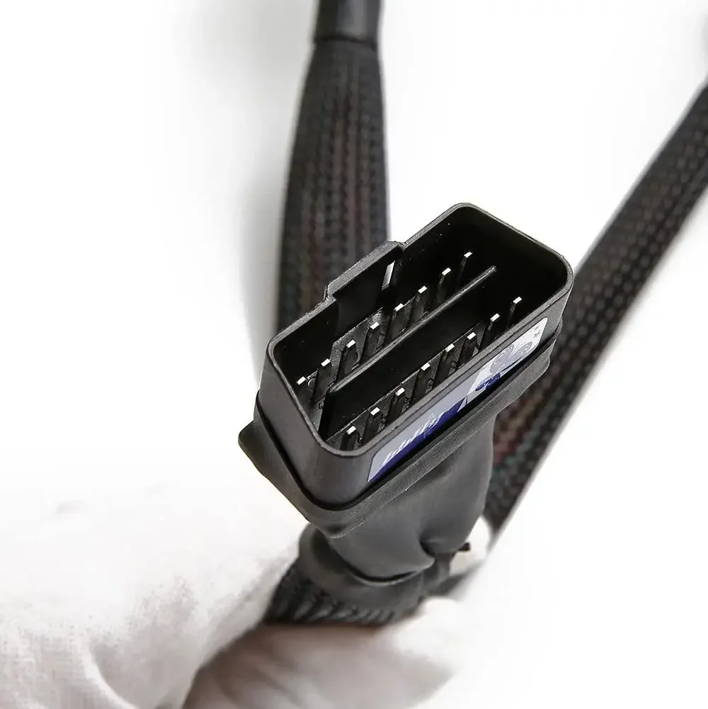 OBD2 Splitter 16 Pin OBD II Splitter Erweiterung 1x männlich und 2x weiblich Erweiterung 30cm Autocode Leser OBD Adapterkabel