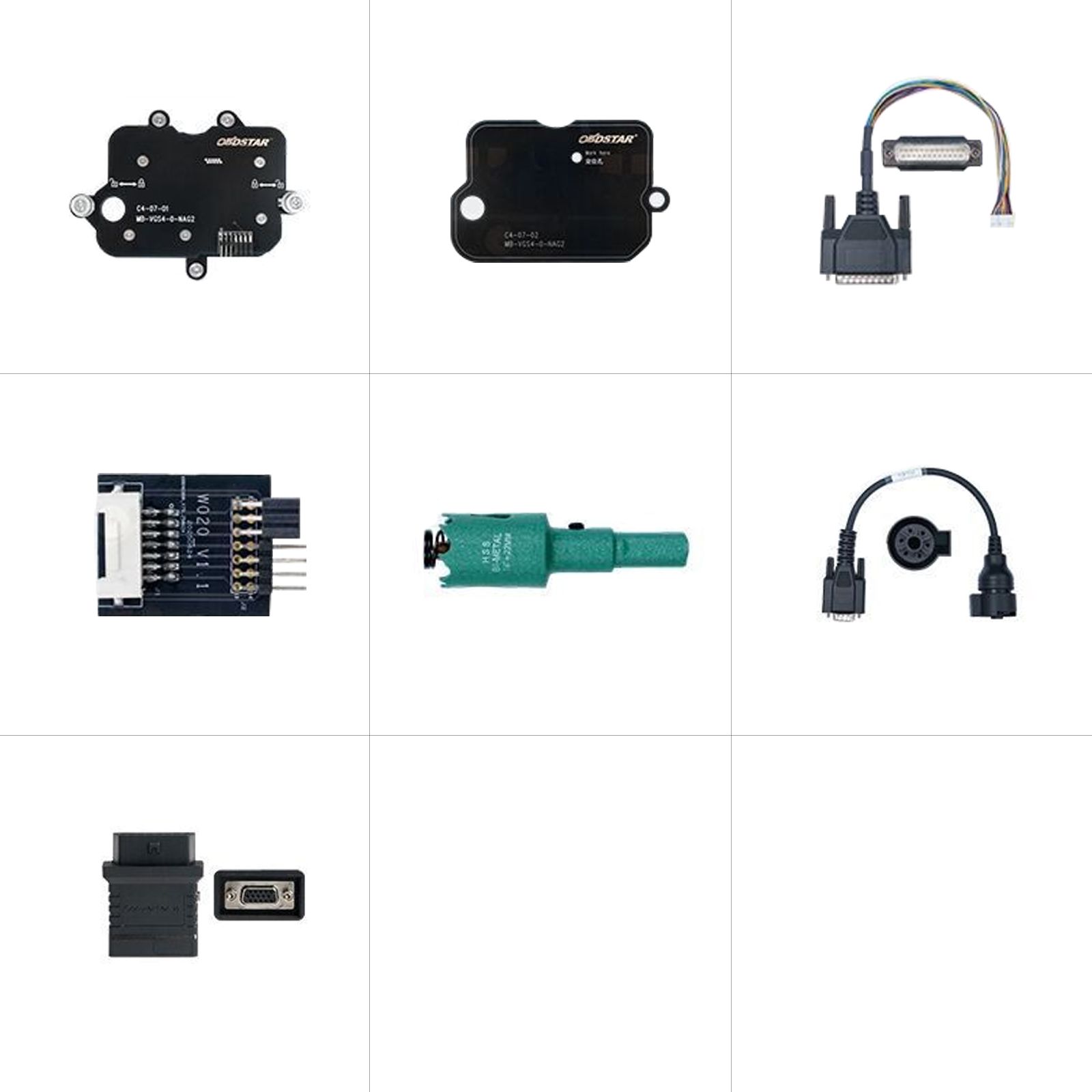 2025 OBDSTAR C4-07 (MB-VGS4-0-NAG2) Adapter Kit Full Configuration Included TCM-012 and Converter V2 Adapter For OBDSTAR X300 Classic G3 / DC706
