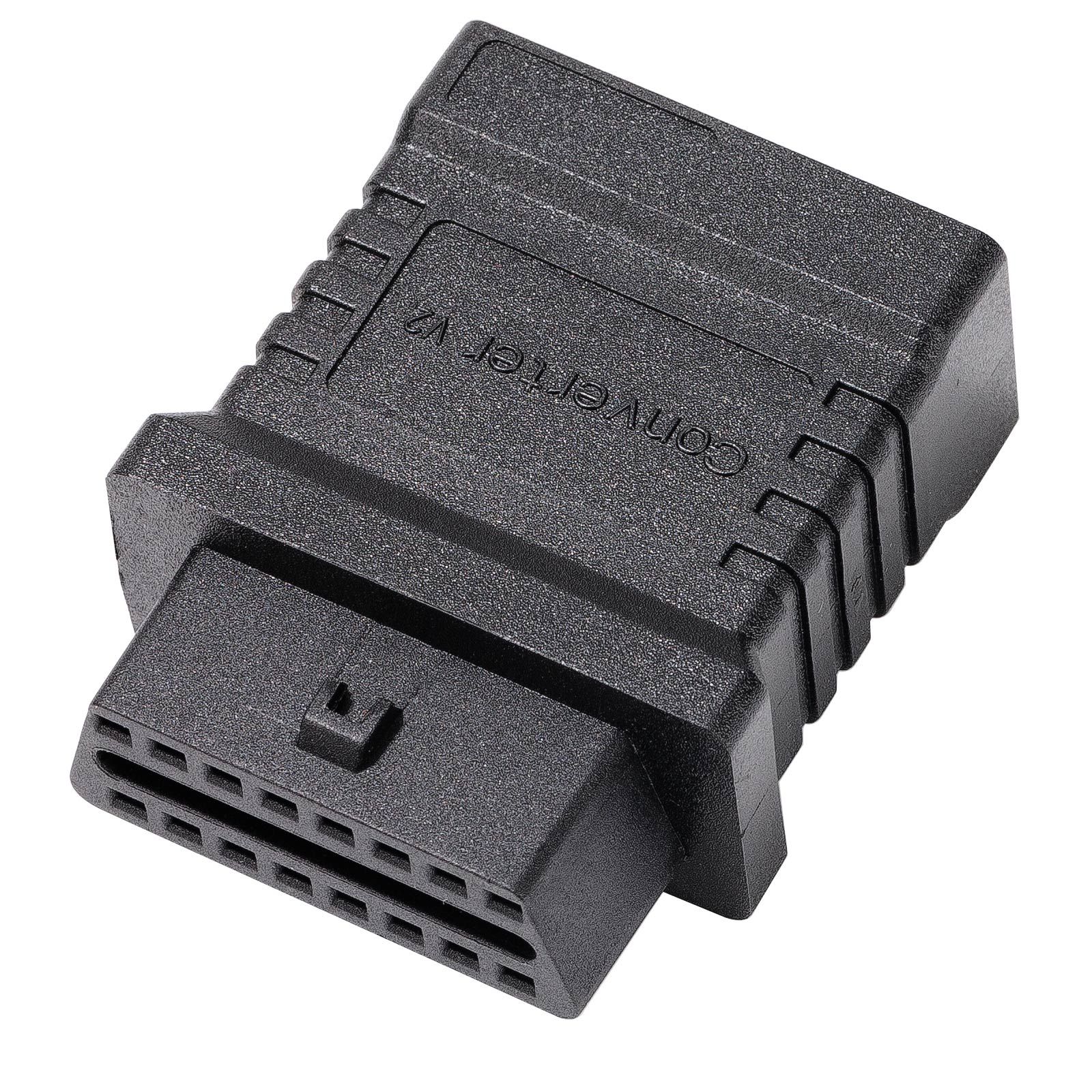 OBDSTAR Converter V2 DB15 to OBD16 Adapter Compatible with OBDSTAR DC706 and X300 Classic G3 and 3rd Party Devices Work with OBDSTAR TCM Connectors