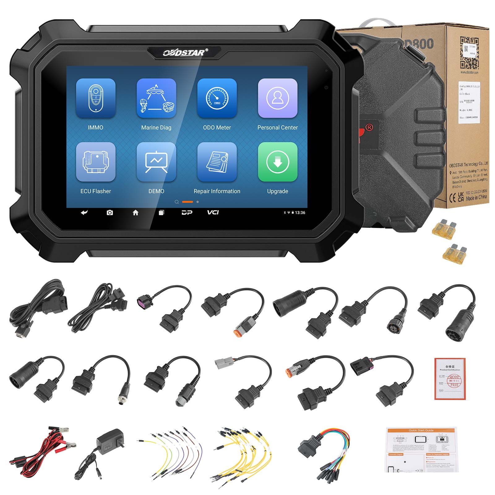 OBDSTAR D800 C + D Configuration for Marine/ Jet Ski/ Outboard/ Inboard/ Generator Intelligent Diagnosis
