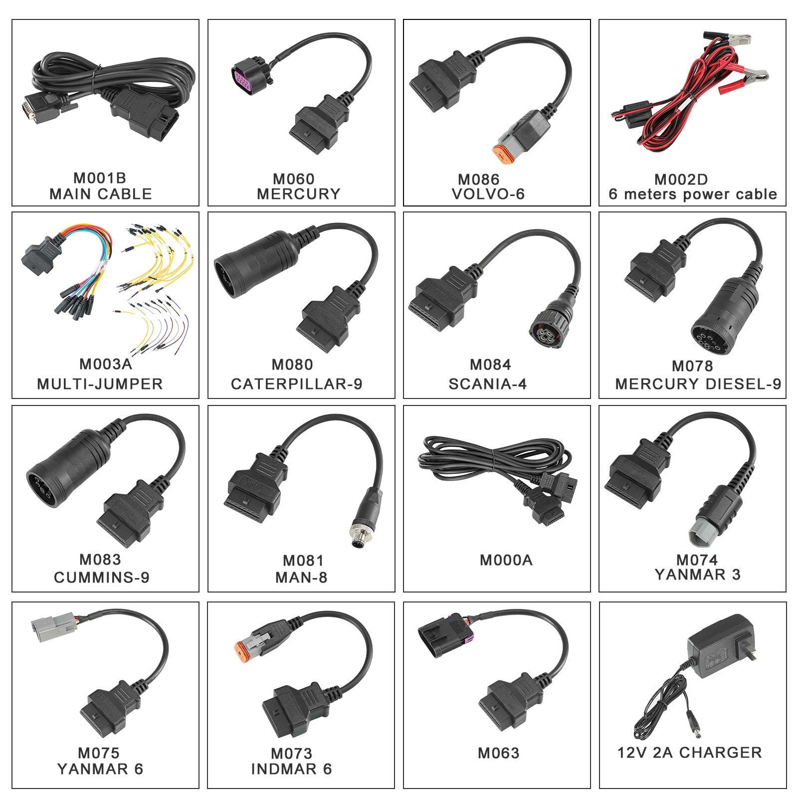 OBDSTAR D800 C + D Configuration for Marine/ Jet Ski/ Outboard/ Inboard/ Generator Intelligent Diagnosis
