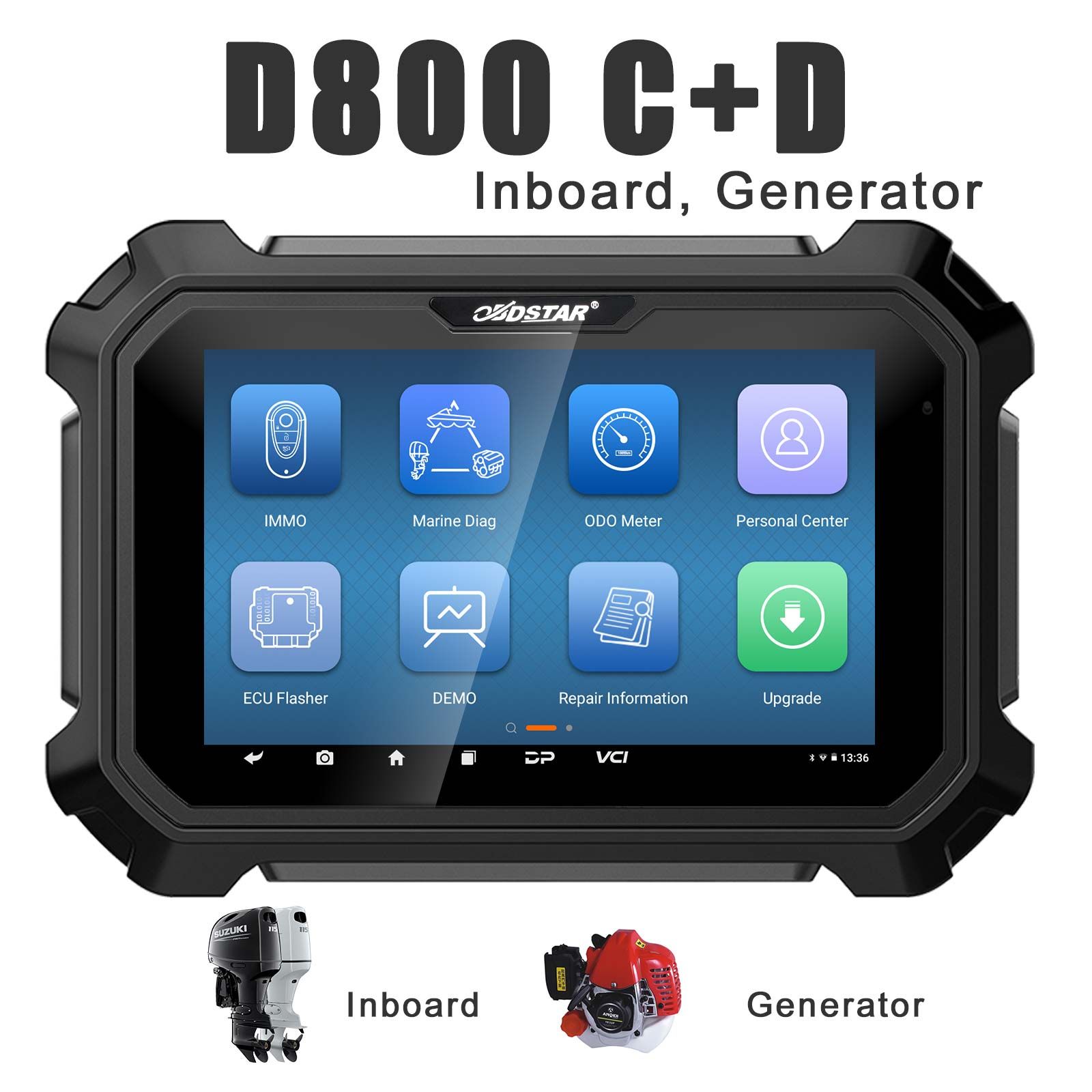 OBDSTAR D800 C + D Configuration for Marine/ Jet Ski/ Outboard/ Inboard/ Generator Intelligent Diagnosis