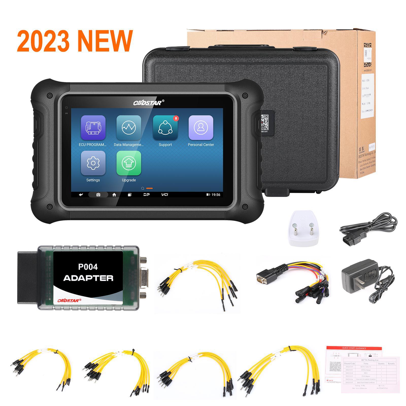 OBDSTAR DC706 ECU Tool Vollversion Plus P003 Adapter und ECU Bench Kabel zum Lesen BOSCH ECU Daten CS PINCODE ECU Clone/Alle durch OBD oder Bank