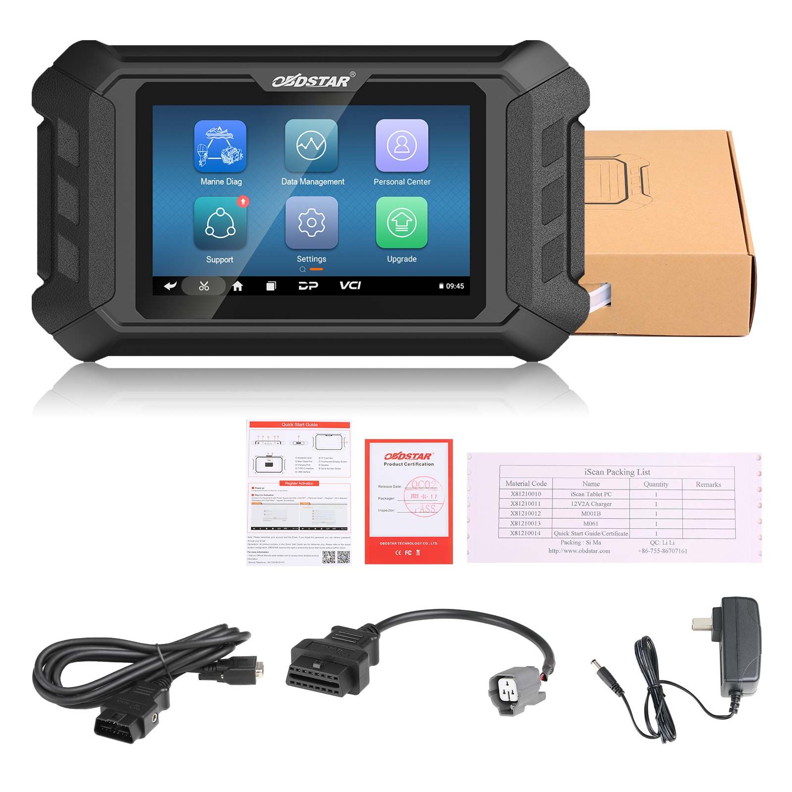OBDSTAR iScan for YAMAHA Marine Diagnostic Tool Code Reading Code Clearing Data Flow Action Test for 2003 -2022 All Jet Ski Outboard model