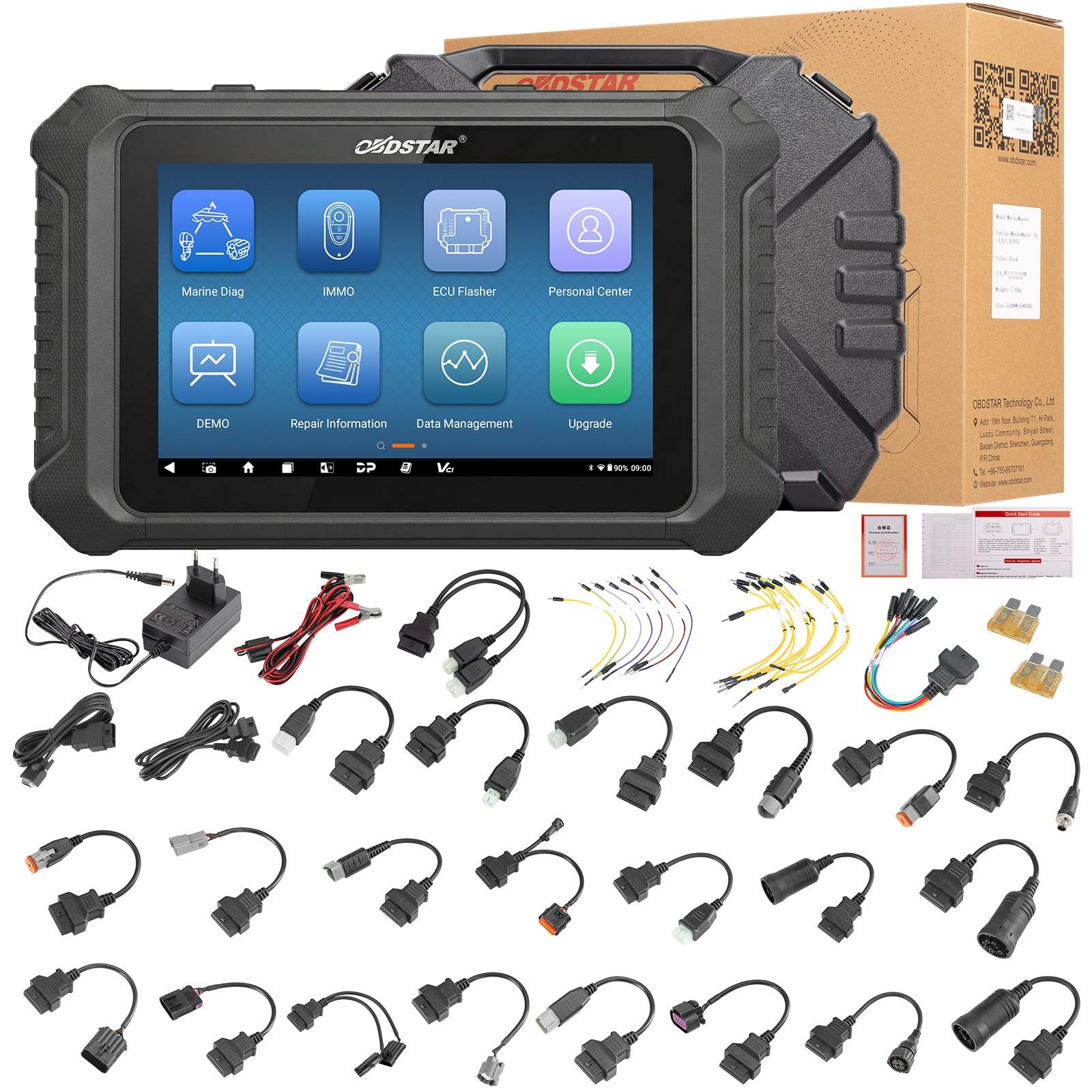 OBDSTAR Marine Master for Jet ski / Outboard/ Inboard/ Generator, Read/Clear Code, Data Flow, Freeze Frames, Action Test