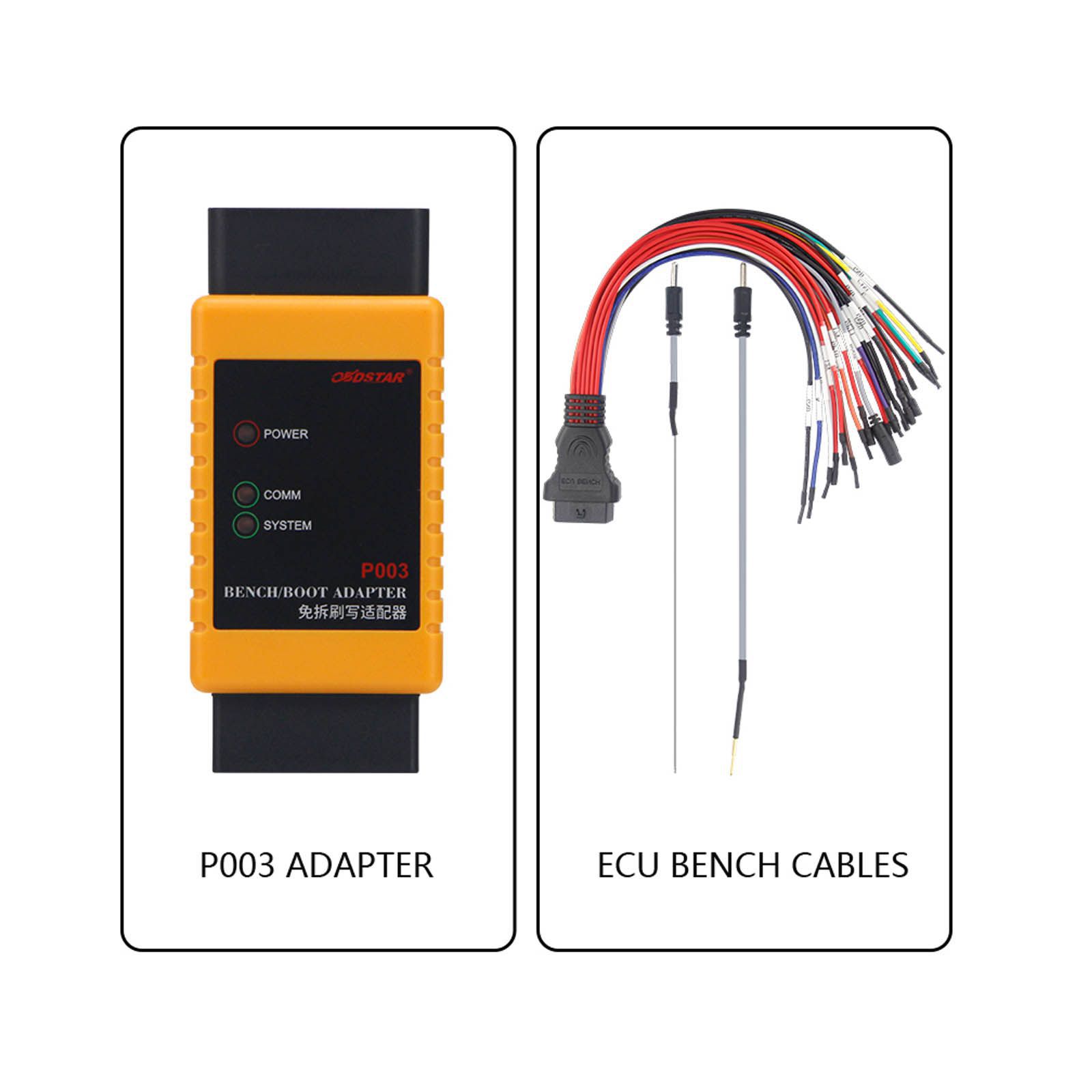 Adapter OBDSTAR P003 KIT P003 mit ECU Bench Cables Arbeiten mit OBDSTAR X300 DP/X300 DP PLUS/X300 PRO4/Key Master DP