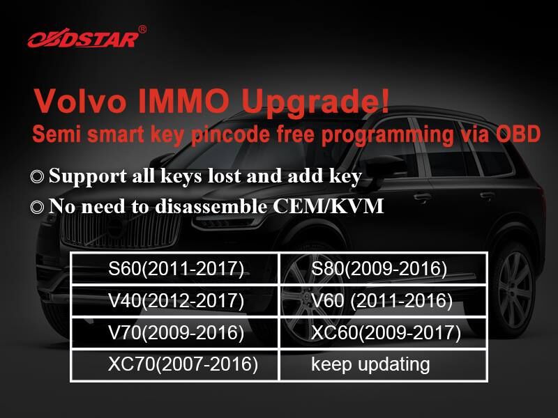 OBDSTAR X300DP Update auf Volvo
