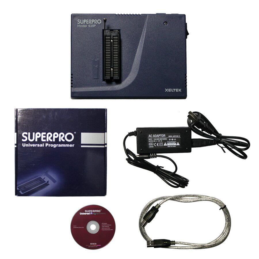 Original Xeltek USB Superpro 610P Universalprogrammierer mit 48 Universal Pin -Treibern
