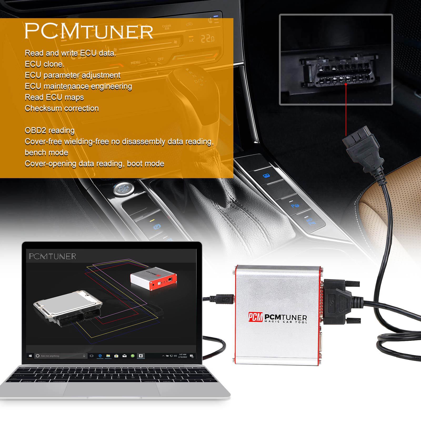 2022 Neueste V1.21 PCMtuner ECU Programmierer mit 67 Modulen Online Update Support Prüfsumme und Pinout Diagramm mit freiem Damaos für Benutzer