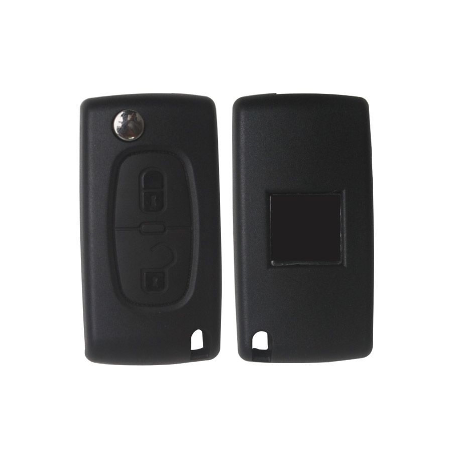 Flip Remote Key 2 Button Mit ID46 Chip für Peugeot 307