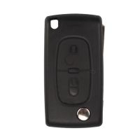 Remote Key Shell 2 Button (ohne Batterielandort) Für Peugeot Flip 10pcs /lot
