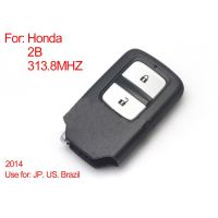 Remote Control Key 2Buttons 313.8MHZ (schwarz) für Honda Intelligent
