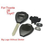 Remote Key Shell 2 Tasten TOY47 Big Logo mit Papier für Toyota Corolla 10pcs /lot