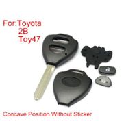 Remote Key Shell 2 Tasten TOY47 mit Concave Without Paper for Toyota Corolla 10pcs /lot