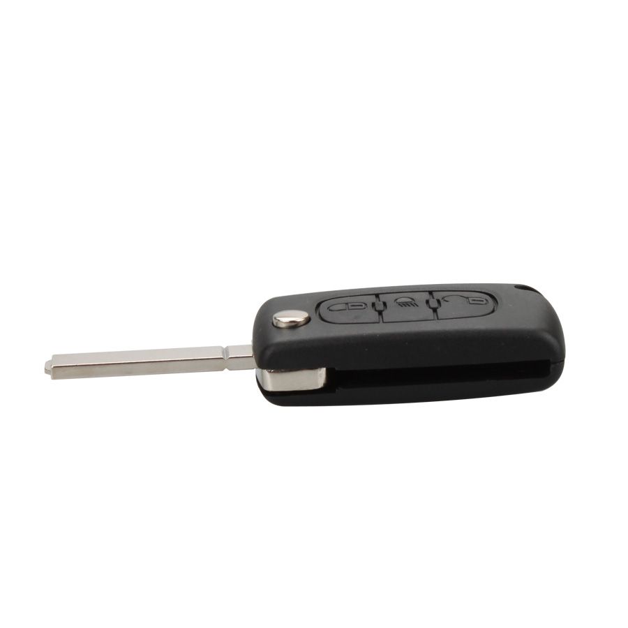Remote Key Shell 3 Button for Peugeot Flip 5pcs /lot