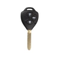 Remote Key Shell 3 Button mit Aufkleber für Toyota 5pcs /lot