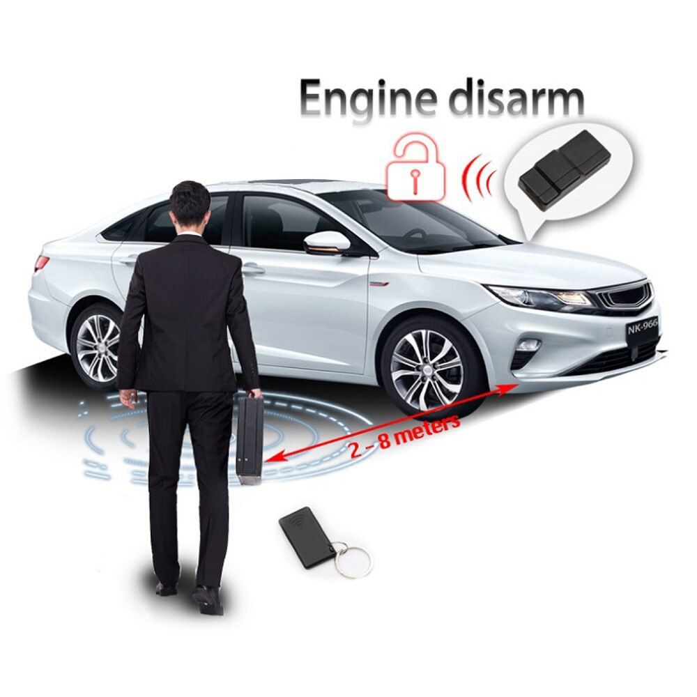 2.4G RFID Immobilizer Wireless Engine Lock Auto Alarm System Anti-Hijacking Intelligente Schaltung abgeschnitten Auto Entsperren Gerät