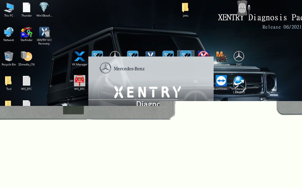 V2022.12 Software SSD mit Keygen für VXDIAG Benz Stern C6 OEM Xentry Diagnose VCI 500GB