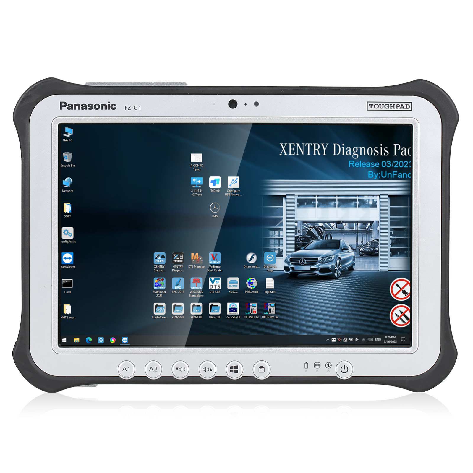 2023 Super MB Pro M6+ Vollversion DoIP Benz Mit V2023.3 SSD Plus Panasonic FZ-G1 I5 3rd Generation Tablet 8G Gebrauchsbereit