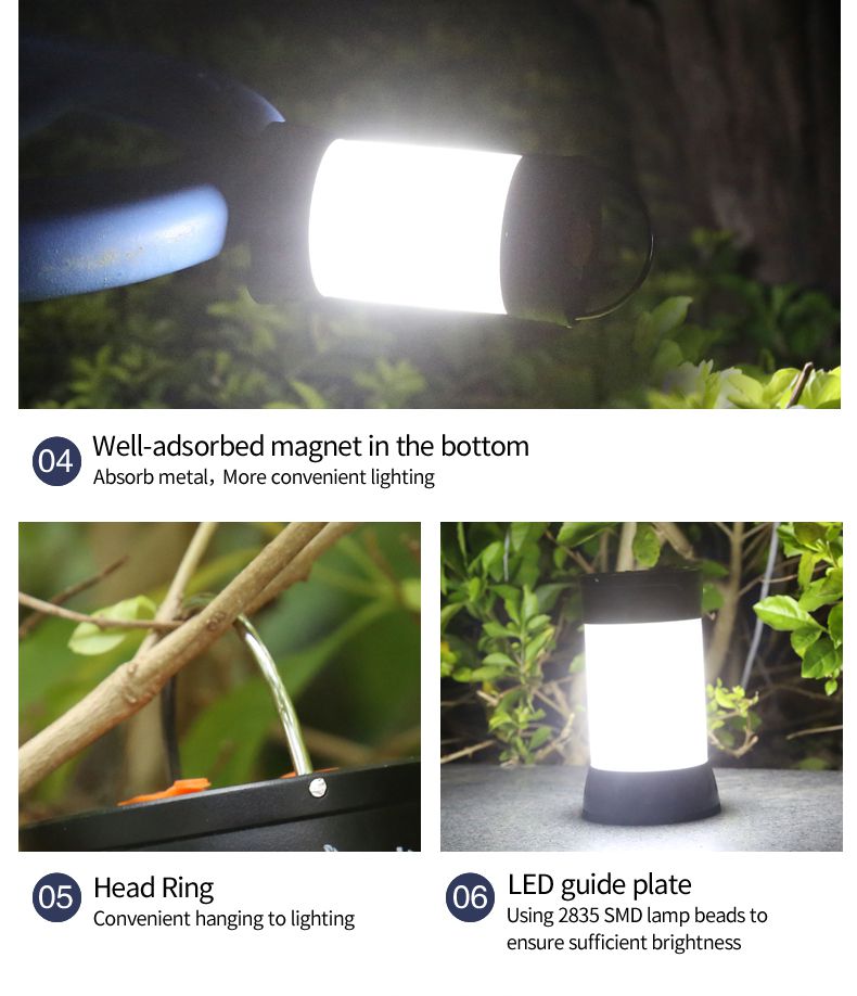 Camping Light Flashlight T1 Camp Lamp LED Fackel
