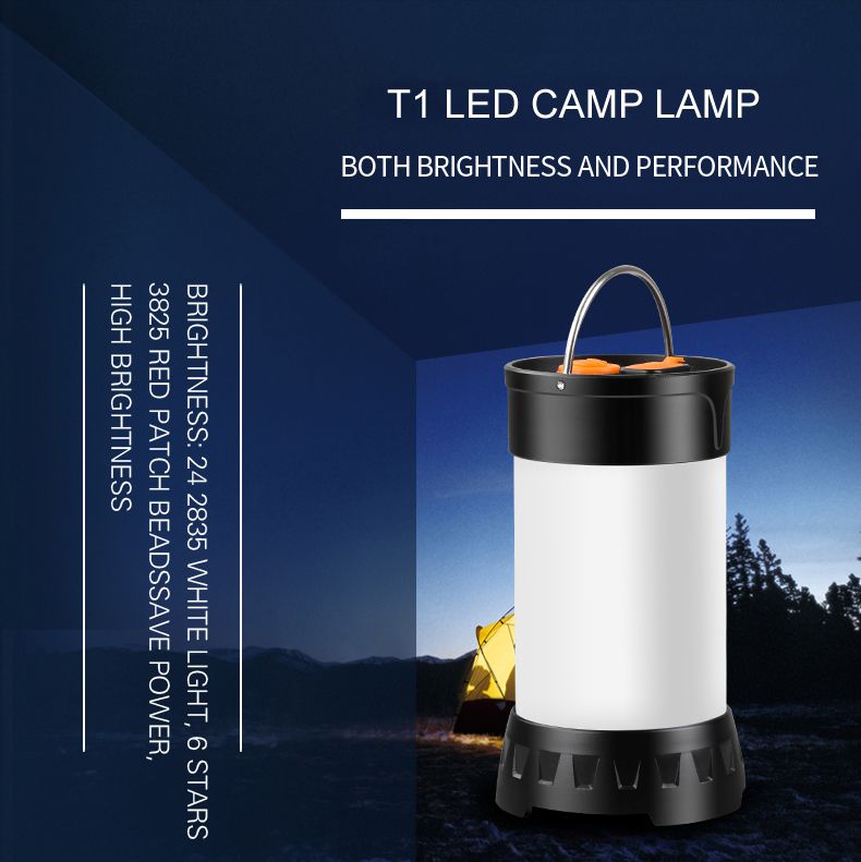 Camping Light Flashlight T1 Camp Lamp LED Fackel