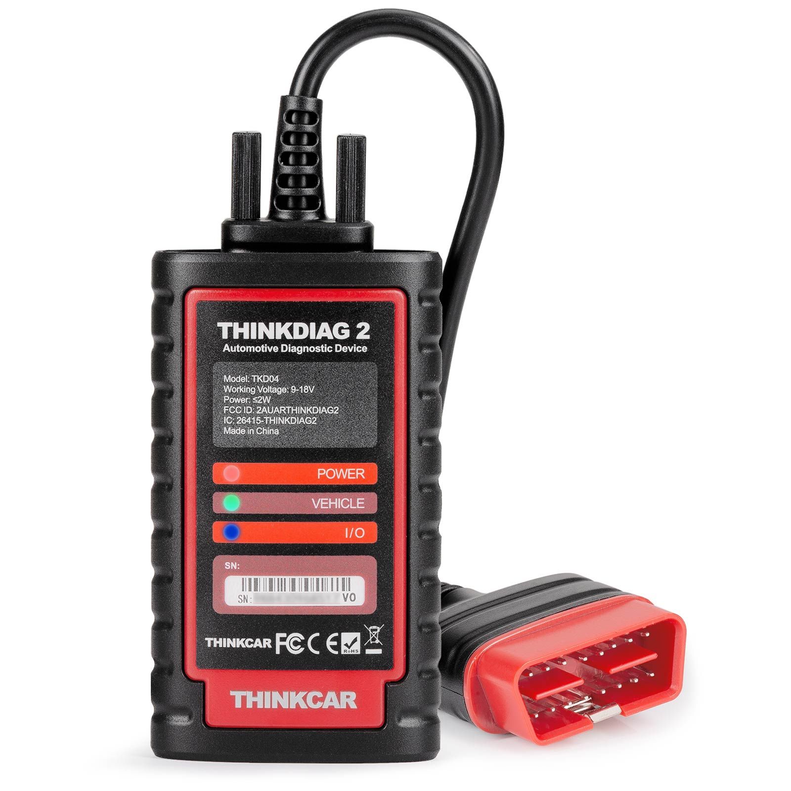 2025 THINKCAR Thinkdiag2 All System Bidirectional Diagnostic Tool with CAN-FD Protocol Auto VIN ECU Coding 15+ Reset Functions One Year Free Update