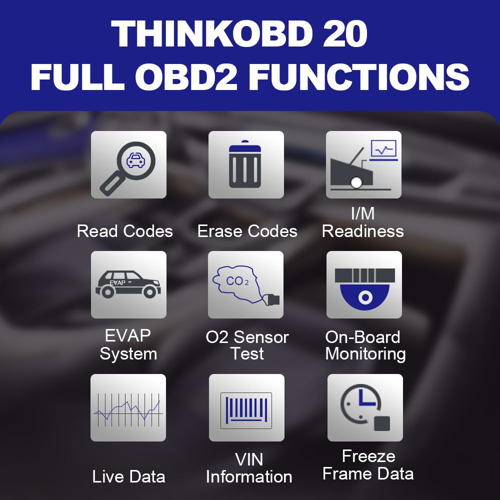 THINKCAR THINKOBD 20 Professionelles OBD2 Auto Diagnostic Tool OBD 2 Scanner automotive Code Reader Check Engine Light