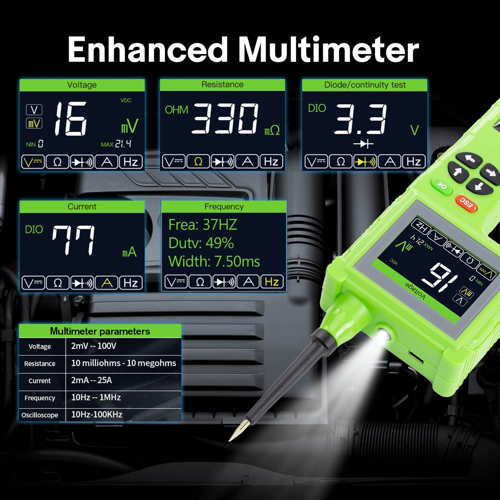 TOPDIAG P200 Pro P200Pro Neue Generation von intelligenten Schaltungsdetektoren für alle 9V-48V für Auto Lkw Boot