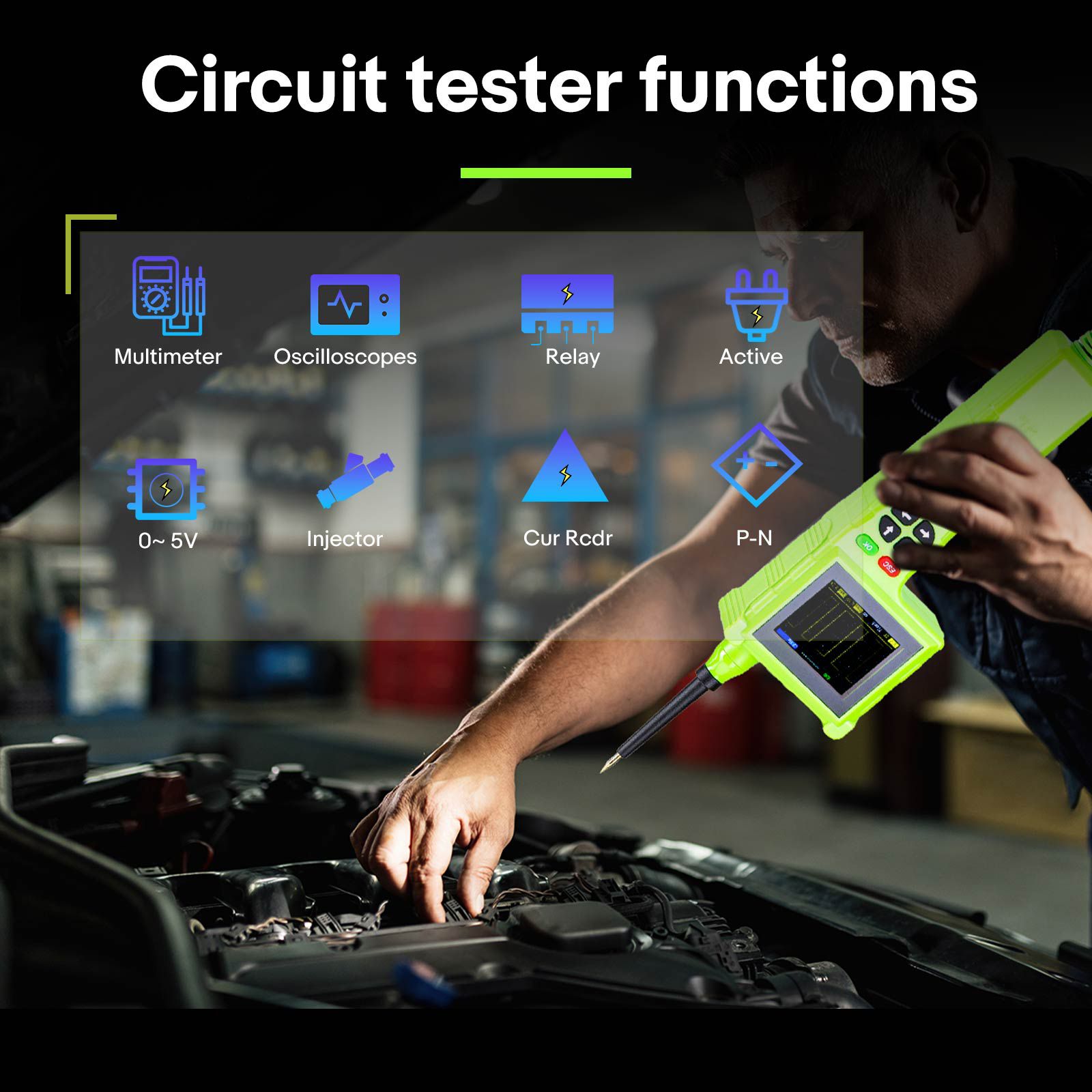 TOPDIAG P200 Pro P200Pro Neue Generation von intelligenten Schaltungsdetektoren für alle 9V-48V für Auto Lkw Boot