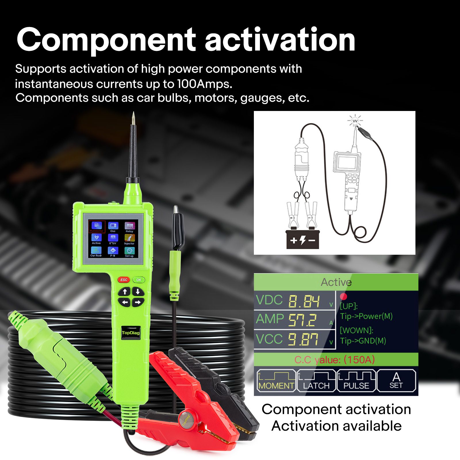 TOPDIAG P200 Pro P200Pro Neue Generation von intelligenten Schaltungsdetektoren für alle 9V-48V für Auto Lkw Boot