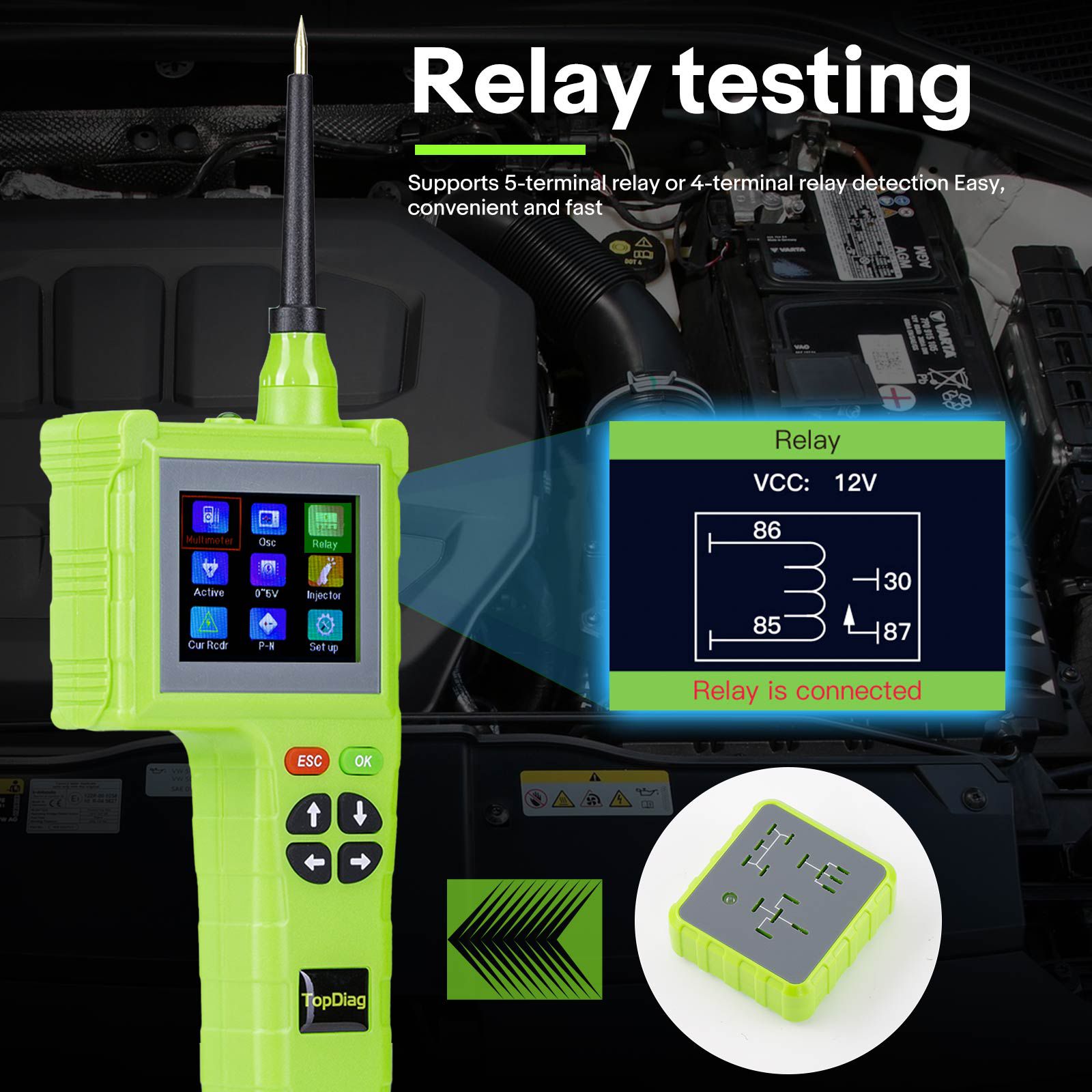 TOPDIAG P200 Pro P200Pro Neue Generation von intelligenten Schaltungsdetektoren für alle 9V-48V für Auto Lkw Boot