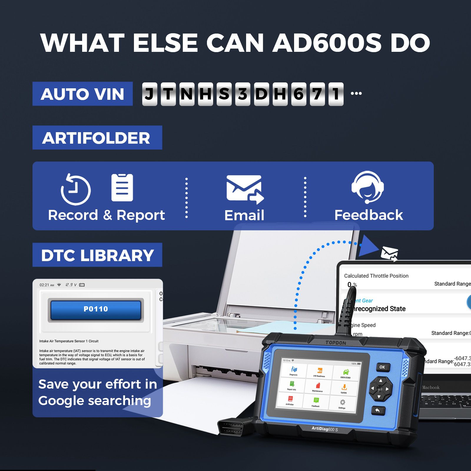 Topdon Artidiag600S Auto Diagnosewerkzeug Auto OBD2 Coder Leser Scanner Werkzeug Vollständiges System Diagnosewerkzeug