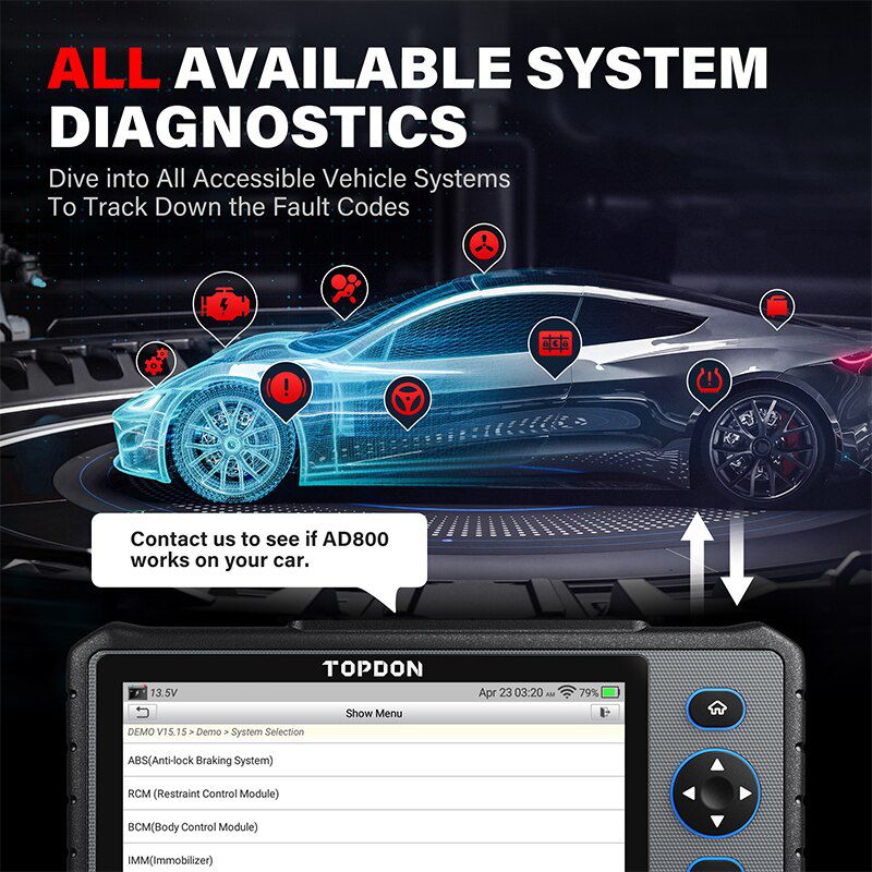 TOPDON ArtiDiag800 All System Auto Diagnosewerkzeug Automotive Scanner Auto Scan Tools Diagnose Tools