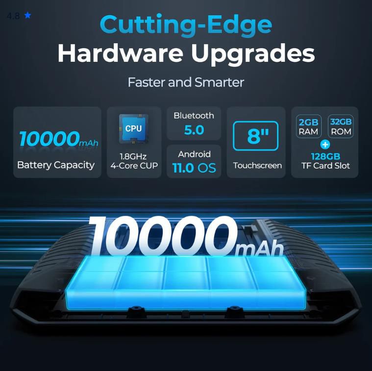 2025 TOPDON ArtiDiag 900 Lite 8" Scan Tool Vollständige Systemdiagnose mit 8 Reset-Funktionen