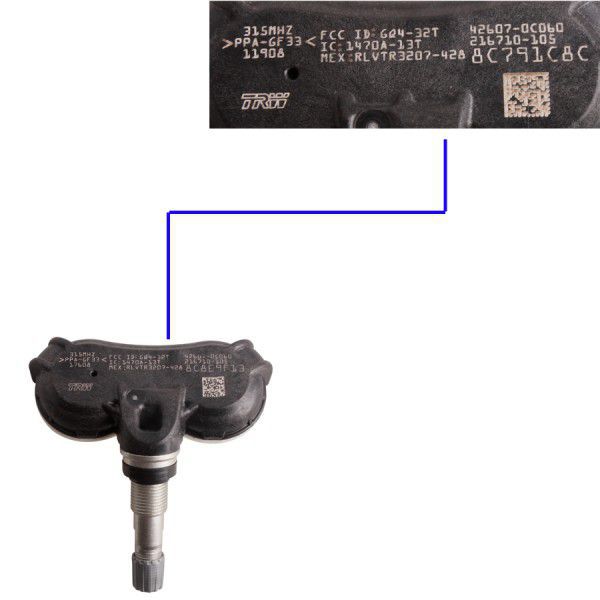 TPMS Reifendruck Sensor NEW Take-Offs SET (4) FAKTORY OEM TOYOTA