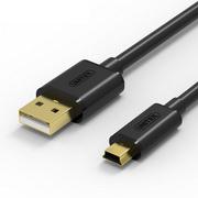 UNITEK Top Quality USB Cable 2.0 Mini 5pin Data Cable - A Male to 5Pin B Male Cable (3M)-High -Speed mit Gold -Plattenverbindern - Black