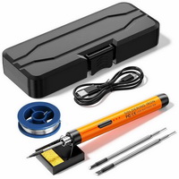 USB Lötein Kit verstellbare Temperatur 300-450 ℃ Typ-C 1000mAh Batterie Intelligentes Löt Schweißen Eisen Werkzeug