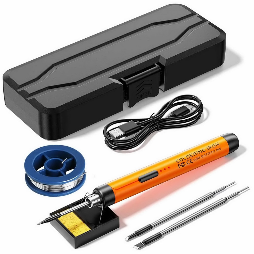 USB Lötein Kit verstellbare Temperatur 300-450 ℃ Typ-C 1000mAh Batterie Intelligentes Löt Schweißen Eisen Werkzeug