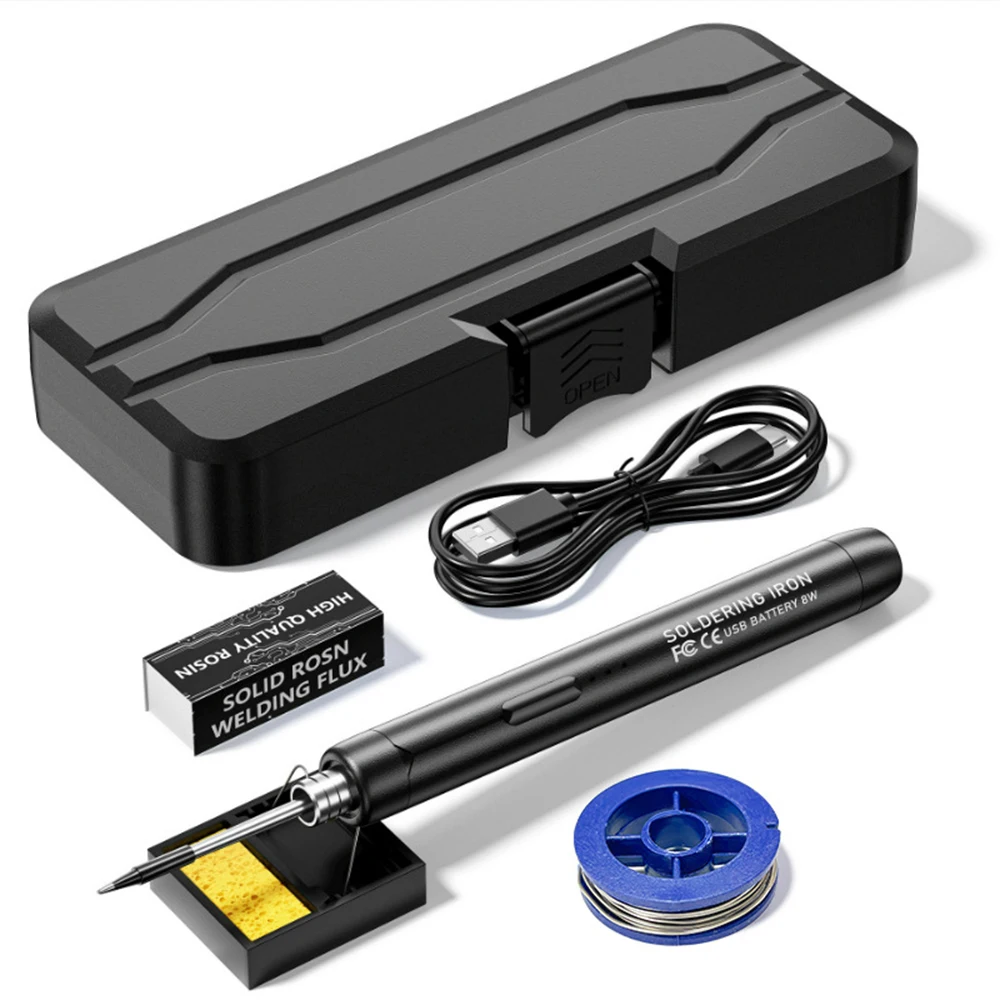 USB Lötein Kit verstellbare Temperatur 300-450 ℃ Typ-C 1000mAh Batterie Intelligentes Löt Schweißen Eisen Werkzeug